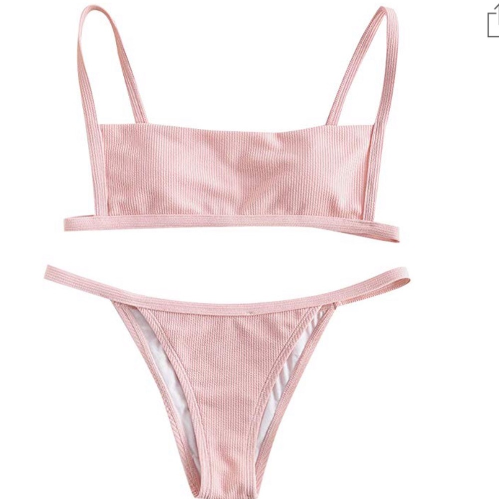 NWT Zaful ribbed bikini